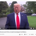 political-memes political text: 0 0:03 Trump says Ukraine and China should investigate the Bidens 83,054 views • 3 oct 2019 I