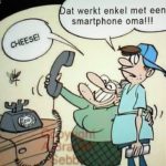 boomer-memes boomer text: at werkt enkel met een smartphone oma!!!  boomer