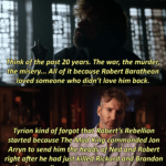 game-of-thrones-memes d-n-d text: TPink of the past 20 years. The war, the murdér;. •the misery... Al/ of it because Robert Baratheon loved someone who didn
