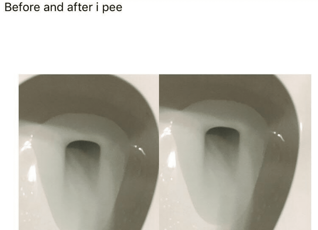 water water-memes water text: Before and after i pee 