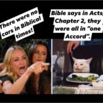 christian-memes christian text: Bible says in ter 2, they "one were all in  christian