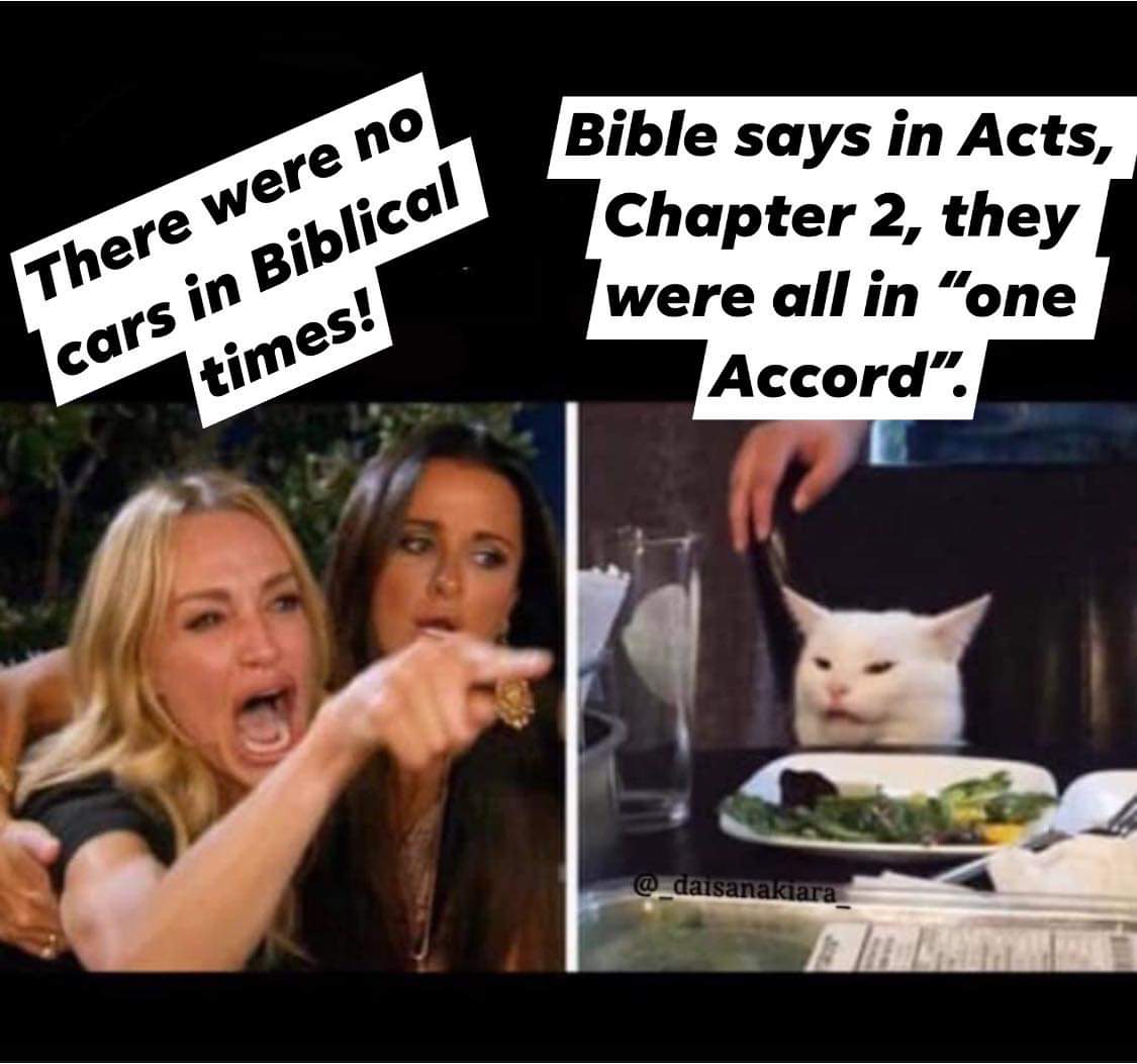 christian christian-memes christian text: Bible says in ter 2, they 