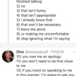 feminine-memes women text: Diva @necessaryaf 11/10/19 Good statements for women and girls to practice: 1) you interrupted me, i