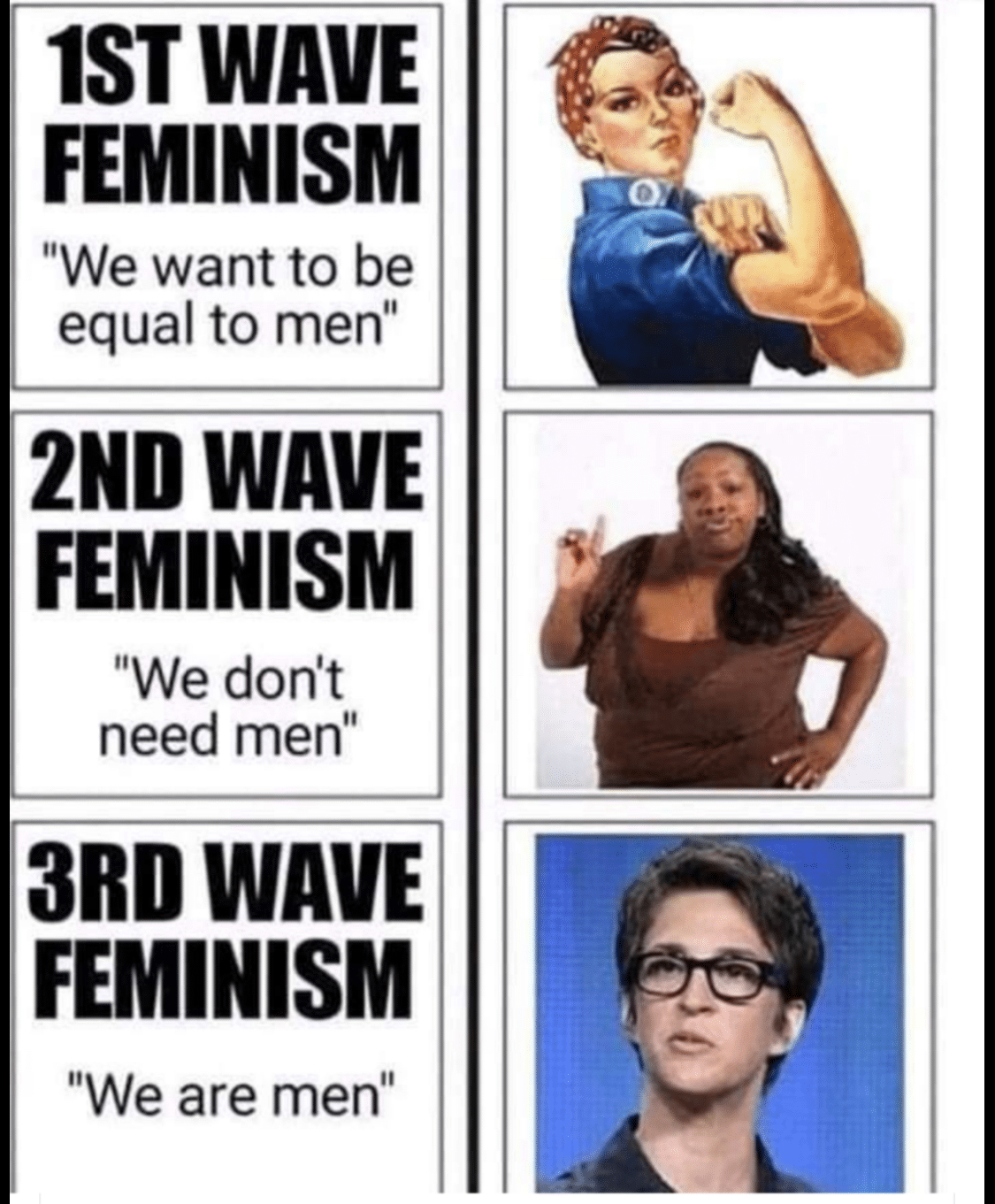 nsfw offensive-memes nsfw text: 1ST WAVE FEMINISM 