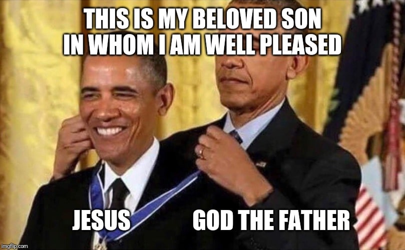 christian christian-memes christian text: sow IN WHOM I AM WELL PLEASED JESUS GOD THE FATHER 