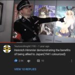history-memes history text: P? DE TeutonicKnight1190 • 1 year ago Heinrich Himmler demonstrating the benefits of being allied to Japan(1941 colourized) 2.9K 10 VIEW 10 REPLIES  history