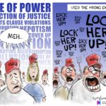 political-memes political text: ABUSE OF POWER OBSTRUCTION OF JUSTICE EMOLUMENTS CLAUSE VIOLATIONS WANTON CORR QUID P ABUSE OF POTISM ,OVER UP MER... 5 LOCK LOCK* LOCK LOCK HER HER LOCK HER LOCKUP! LOCK up! HER LOCK LOCK HER HER \ LOCK MIACA LOCK HER LOCK HER M,A64