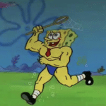 Strong Spongebob Catching Jellyfish Spongebob meme template blank  Spongebob, Catching, Chasing, Running, Strong