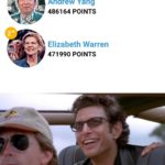 yang-memes political text: Andrew Yang 486164 POINTS Elizabeth Warren 471990 POINTS did it. ygy crazy_son of a bitch, you did it 