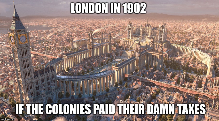 history history-memes history text: LONDON IF THE COLONIES DAMN?TAKES 