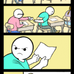Quiz kid comic (blank) Comic meme template blank  PBF comics, Note, Holding Sign, Angry