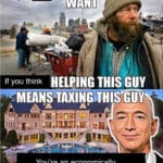 boomer-memes political text: {cALL SOCIALIST ALL you self WANT HELPING THIS GUY If you think THIS GUY Ill You