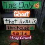 christian-memes christian text: The Onl that Jives in this ousese *jsåhe Holy Ghost  christian