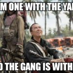 yang-memes political text: AND THE GANG •S WITH ME?  political