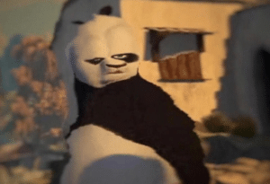 Distorted Kung-Fu Panda Panda meme template