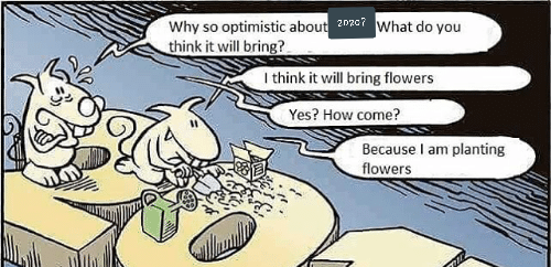 cute wholesome-memes cute text: 2Dac7 Why so optimistic abou What do you think it will bring? think it will bring flowers Yes? How come? Because I am planting flowers 