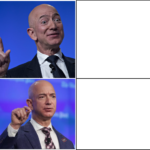Jeff Bezos Drake meme None meme template blank  Drake, Jeff Bezos, Billionaire, Money