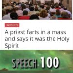christian-memes christian text: INCIDENTS A priest farts in a mass and says it was the Holy Spirit SNEAK O  christian