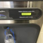 water-memes water text: Helped eliminate waste from g 1113[113111.3F• disposable plastic bottles BOOST  water