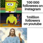 christian-memes christian text: •q 5000 friends on facebook 100 000 followees on instagram 1 million followers on youtube 12 followers in real life  christian