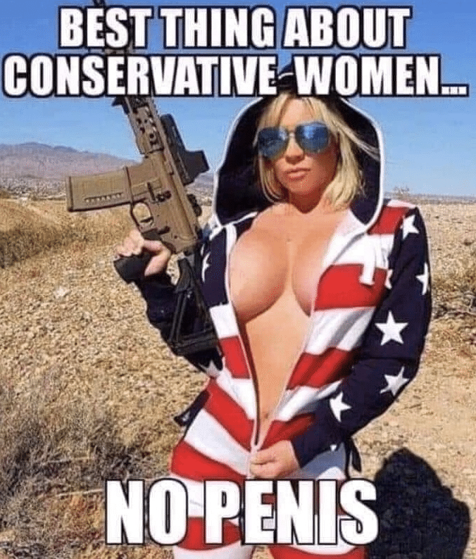 nsfw offensive-memes nsfw text: BEST,THING ABOUT CONSERVATIVE!WOMENÅ€I -UNGENf5 