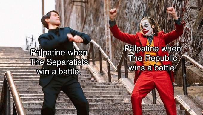 prequel-memes star-wars-memes prequel-memes text: '.?RQlpaEe wtlep+•i Separatis in a battle 