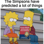 political-memes political text: The Simpsons have predicted a lot of things Exxon-Mobil UNTEACHES YOU SCIENCE FOREWORD BY MITCH McCONNELL  political