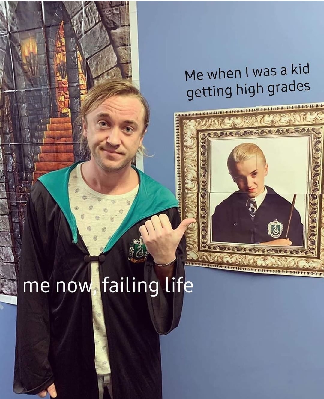 Dank Meme dank-memes cute text: Me when I was a kid getting high grades me n failing 