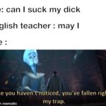 dank-memes cute text: Me: can I suck my dick English teacher : may I In case you haventnoticed, you