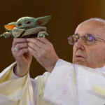 Pope with Baby Yoda Star Wars meme template blank  Baby Yoda, Star Wars, Pope, Christian, Catholic