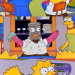 Bart and Lisa screaming Simpsons meme template