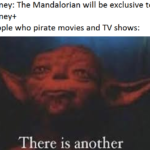 star-wars-memes ot-memes text: Disney: The Mandalorian will be exclusive to Disney+ People who pirate movies and TV shows: There is another  ot-memes