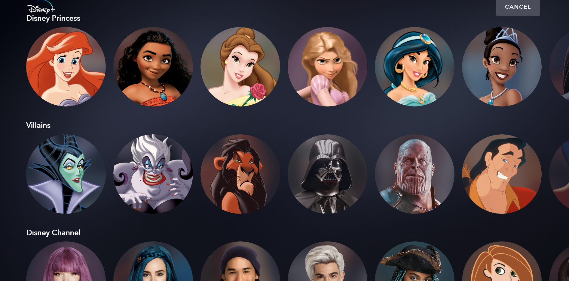 thanos avengers-memes thanos text: CANCEL Disney Princess Villains Disney Channel 