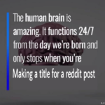 dank-memes cute text: The human brain is amazing. It functions 24/7 from the day we