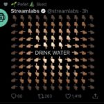 water-memes water text: d Pefet& liked Streamlabs @streamlabs 3h 