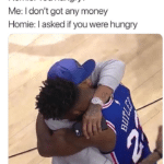 wholesome-memes cute text: Homie: You hungry? Me: I don