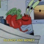 Silence and Money Spongebob meme template blank  Mr. Krabs, Silence, Money, Spongebob