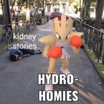 water-memes water text: ysVone9> HYDRO- HOMIES  water
