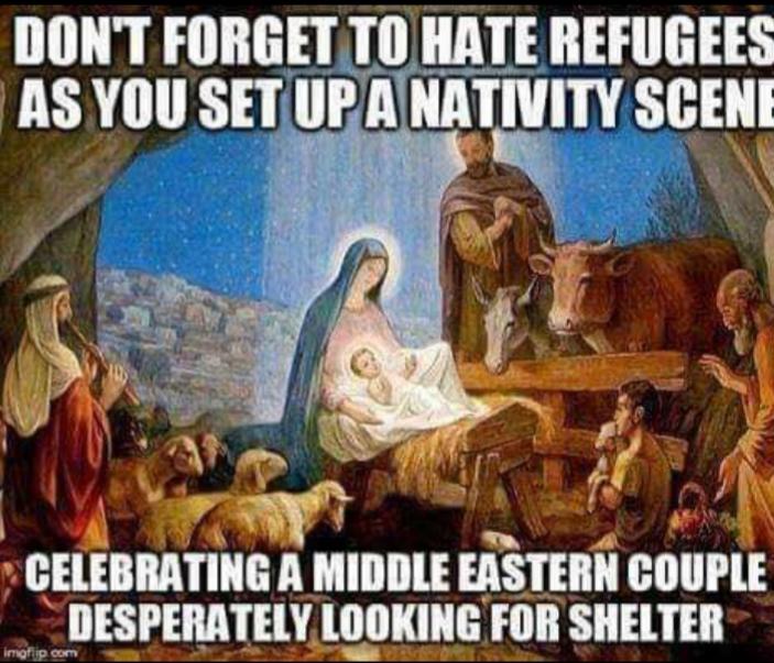 political political-memes political text: DON'T FORGET TO HATE REFUGEES AS SET SCENI CELEBRATING A MIDDLE EASTERN COUPLE DESPERATELY LOOKING FOR SHELTER 