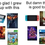wholesome-memes cute text: So glad I grew up with this XBOX 360 But damn this is good too Windows10  cute