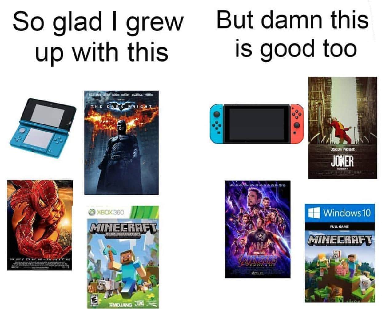 cute wholesome-memes cute text: So glad I grew up with this XBOX 360 But damn this is good too Windows10 