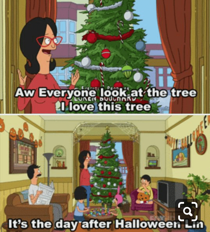 cute wholesome-memes cute text: Aw Everyöh'e' tree•• It's the day-after Halloweer. 