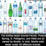 water-memes water text: Erik" Pure i10PAR + The bottled water brands Perrier, Poland Spring, S. Pellegrino, and Vittel are all owned by Nestle. In total, Nestle sells water under 50 different brands.  water