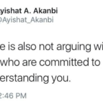 feminine-memes women text: Ayishat A. Akanbi @Ayishat_Akanbi Self care is also not arguing with people who are committed to misunderstanding you. 10/9/17, 12:46 PM  women