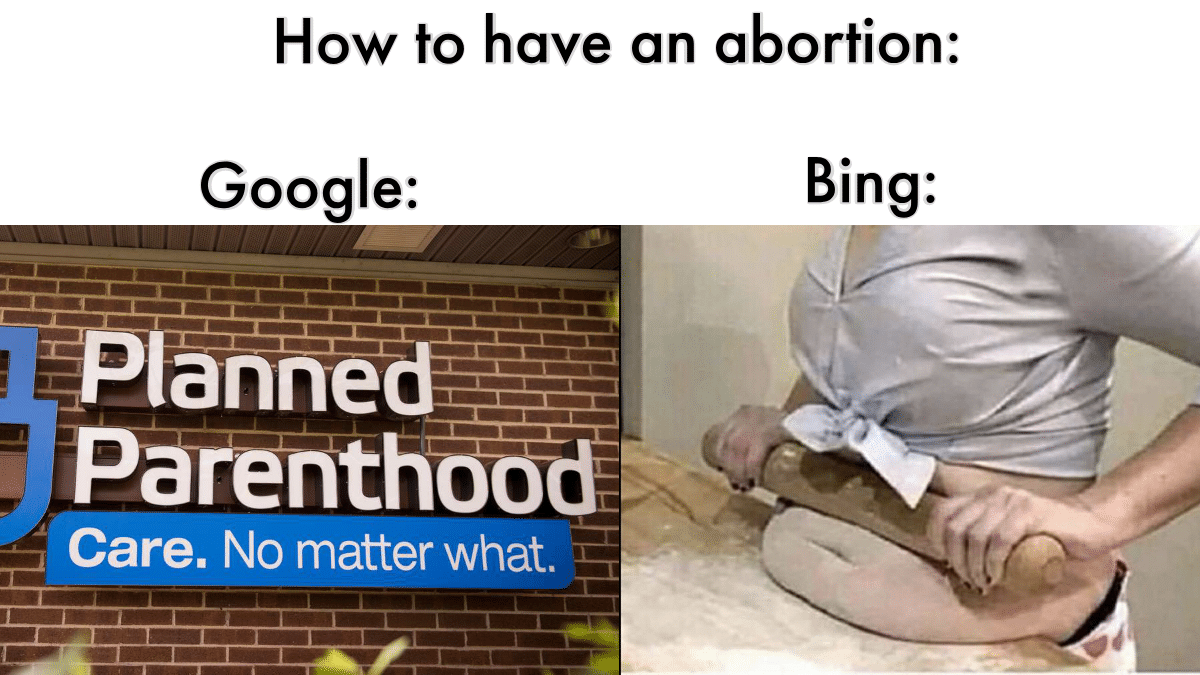 Dank Meme dank-memes cute text: How to have an abortion: Google: anne Care. No matter what. Bing: 