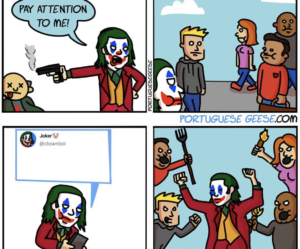 Joker Tweeting comic (blank) Comic meme template