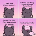 wholesome-memes cute text: you are no+ alone. we