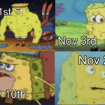 spongebob-memes spongebob text: Nov 1st 