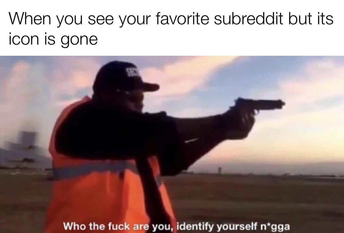 Dank Meme dank-memes cute text: When you see your favorite subreddit but its icon is gone Who the fuck are you, identify yourself nigga 