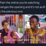 anime-memes anime text: When the anime you